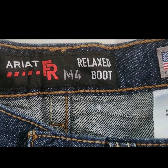 Ariat Work M4 Relaxed Boot Cut FR Flame Resistant Jeans Pants Mens Size 46 34 - Picture 9 of 10